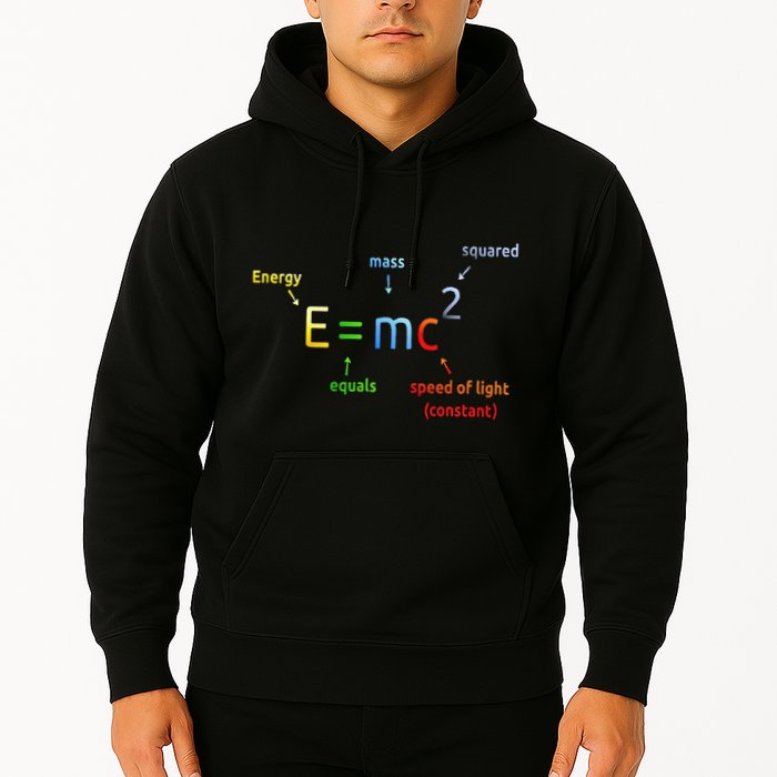 E Equals M C Squared E=Mc2 Science Equation Hoodie