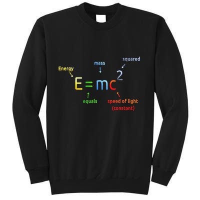 E Equals M C Squared E=Mc2 Science Equation Sweatshirt
