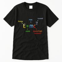 E Equals M C Squared E=Mc2 Science Equation Tall T-Shirt