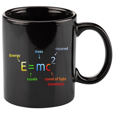 E Equals M C Squared E=Mc2 Science Equation 11oz C Handle Ceramic Mug