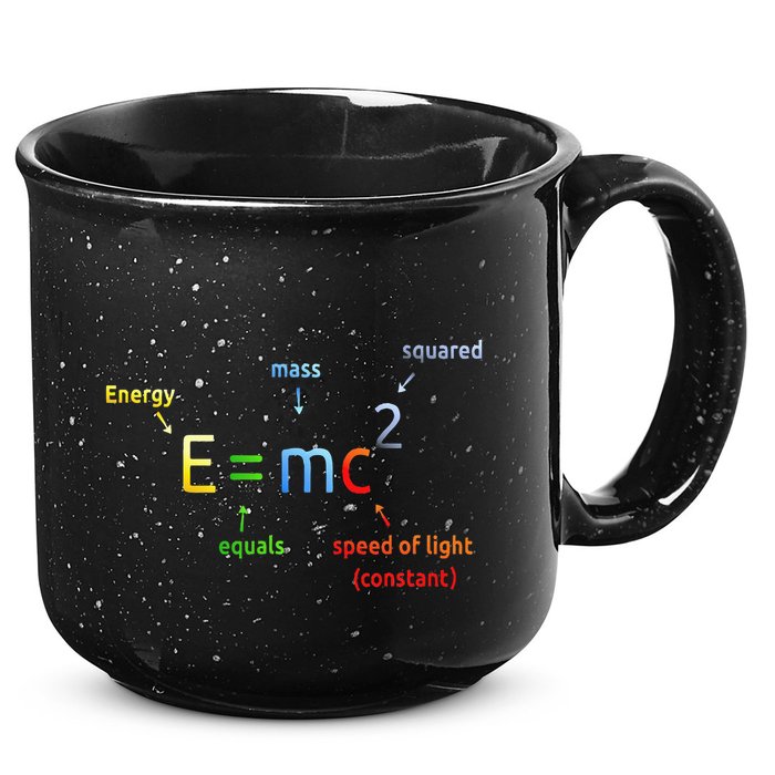 E Equals M C Squared E=Mc2 Science Equation 15oz Campfire Ceramic Mug