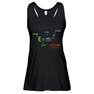 E Equals M C Squared E=Mc2 Science Equation Ladies Essential Flowy Tank