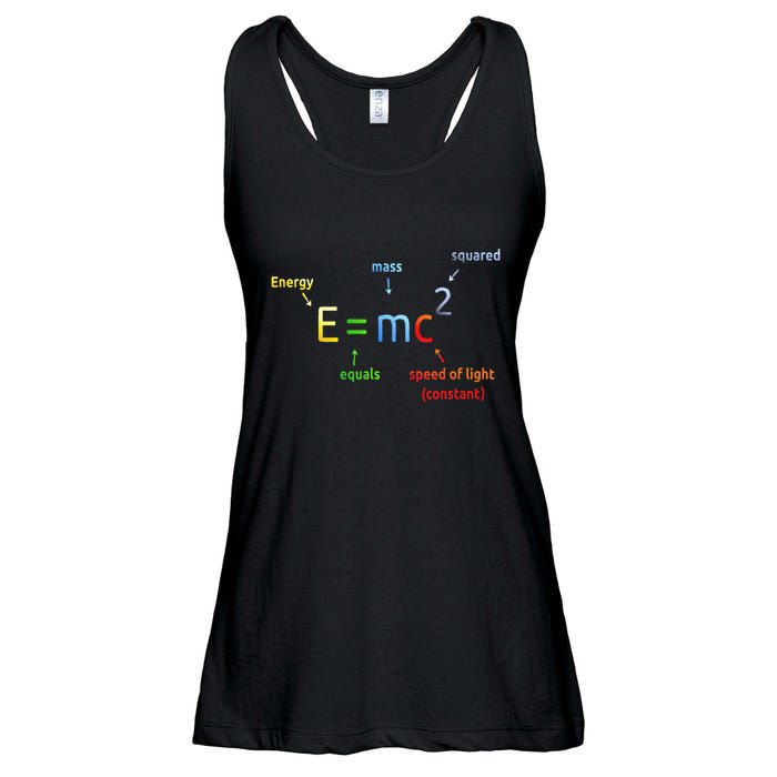 E Equals M C Squared E=Mc2 Science Equation Ladies Essential Flowy Tank