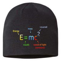 E Equals M C Squared E=Mc2 Science Equation Sustainable Beanie