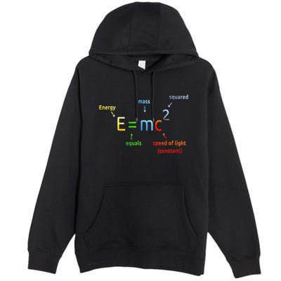 E Equals M C Squared E=Mc2 Science Equation Premium Pullover Hoodie