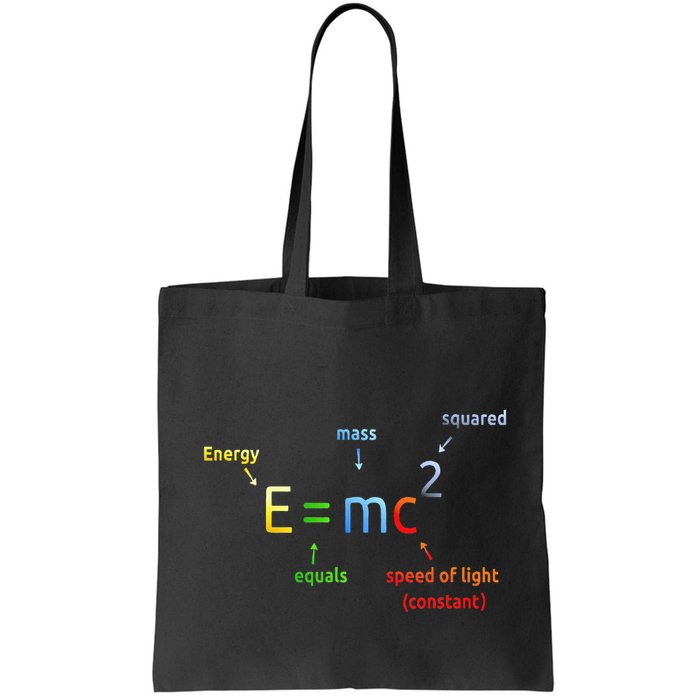 E Equals M C Squared E=Mc2 Science Equation Bag