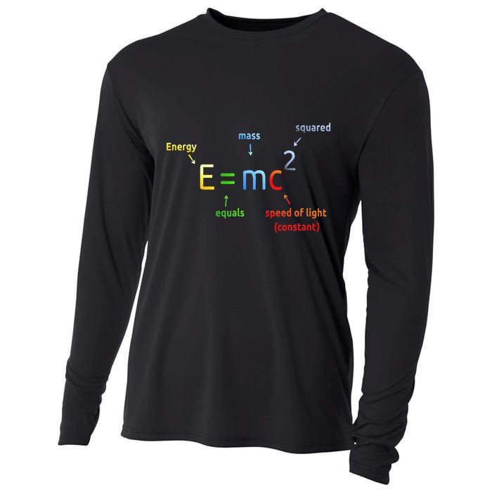 E Equals M C Squared E=Mc2 Science Equation Cooling Performance Long Sleeve Crew