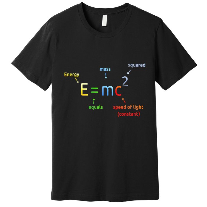 E Equals M C Squared E=Mc2 Science Equation Premium T-Shirt
