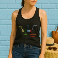 E Equals M C Squared E=Mc2 Science Equation Womens Tank Top