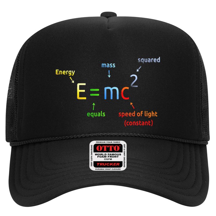 E Equals M C Squared E=Mc2 Science Equation Trucker Hat