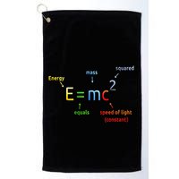 E Equals M C Squared E=Mc2 Science Equation Golf Towel