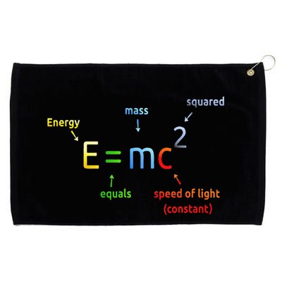 E Equals M C Squared E=Mc2 Science Equation Grommeted Golf Towel