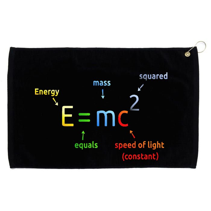 E Equals M C Squared E=Mc2 Science Equation Grommeted Golf Towel