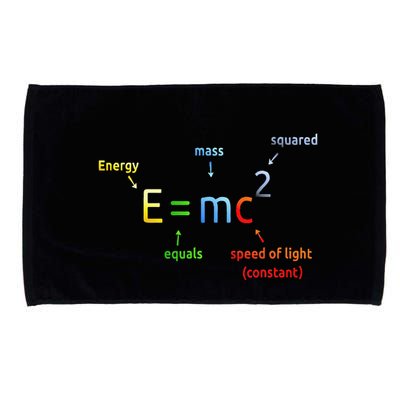 E Equals M C Squared E=Mc2 Science Equation Microfiber Hand Towel