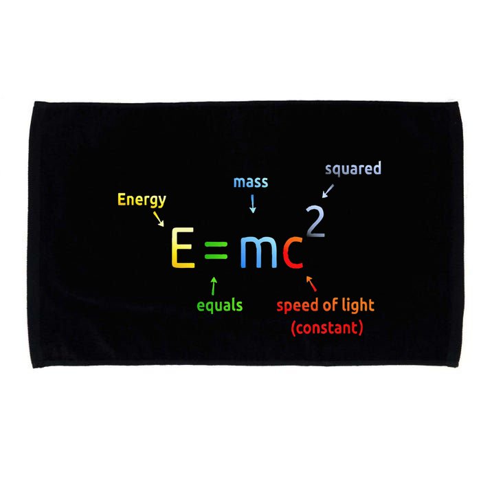 E Equals M C Squared E=Mc2 Science Equation Microfiber Hand Towel