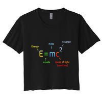 E Equals M C Squared E=Mc2 Science Equation Crop Top