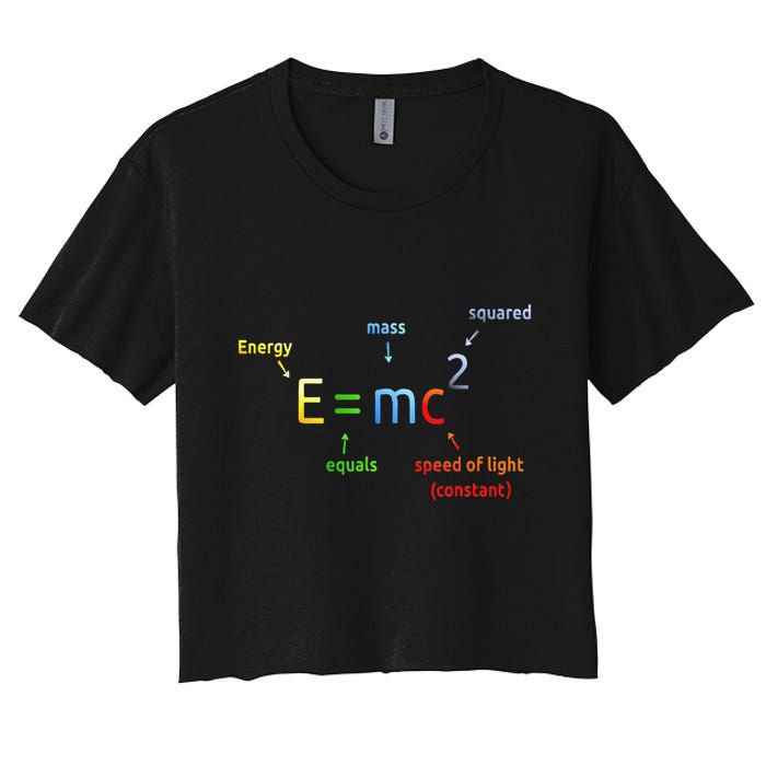 E Equals M C Squared E=Mc2 Science Equation Crop Top