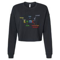 E Equals M C Squared E=Mc2 Science Equation Cropped Pullover Crew