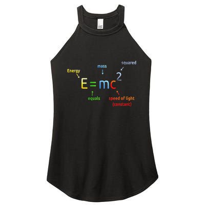 E Equals M C Squared E=Mc2 Science Equation Women's Perfect Tri Rocker Tank
