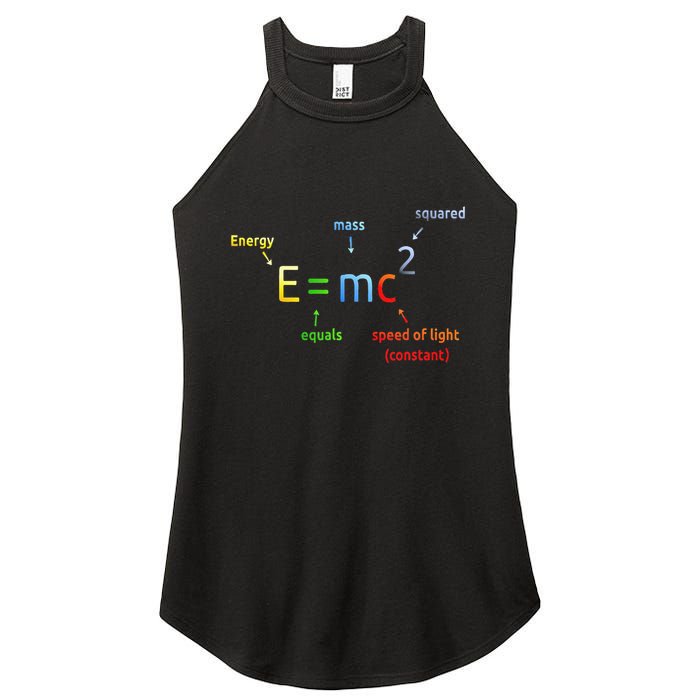 E Equals M C Squared E=Mc2 Science Equation Women's Perfect Tri Rocker Tank