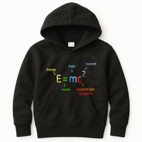 E Equals M C Squared E=Mc2 Science Equation Kids Hoodie