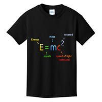 E Equals M C Squared E=Mc2 Science Equation Kids T-Shirt