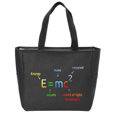 E Equals M C Squared E=Mc2 Science Equation Zip Tote Bag