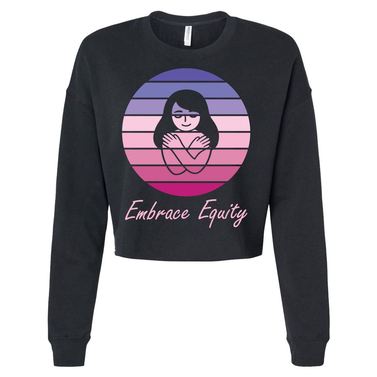 Embrace Equity March 8th International 'S Day Cool Gift Cropped Pullover Crew
