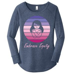 Embrace Equity March 8th International 'S Day Cool Gift Women's Perfect Tri Tunic Long Sleeve Shirt