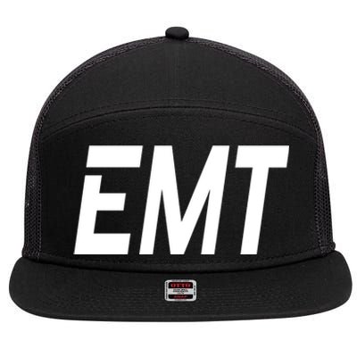 EMT 7 Panel Mesh Trucker Snapback Hat