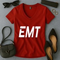 EMT Women's V-Neck T-Shirt