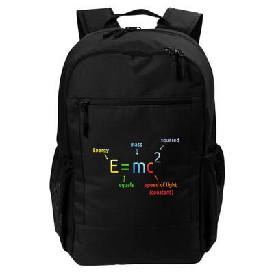 E Equals M C Squared E=mc2 Science Equation Daily Commute Backpack