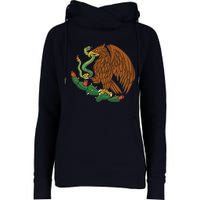 Eagle Emblem Mexico Mexican Flag Cinco De Mayo Mexican Roots Womens Funnel Neck Pullover Hood