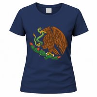 Eagle Emblem Mexico Mexican Flag Cinco De Mayo Mexican Roots Women's T-Shirt