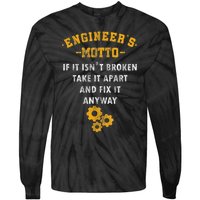 Engineer Engineering Mechanical Profession Electrical Tie-Dye Long Sleeve Shirt