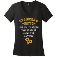 Engineer Engineering Mechanical Profession Electrical Women's V-Neck T-Shirt