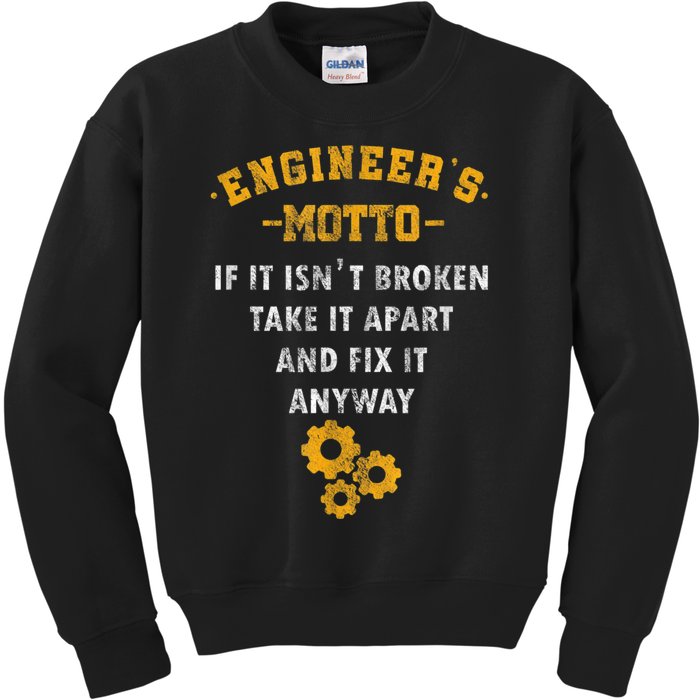 Engineer Engineering Mechanical Profession Electrical Kids Sweatshirt