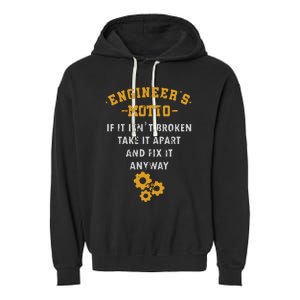 Engineer Engineering Mechanical Profession Electrical Gift Garment-Dyed Fleece Hoodie