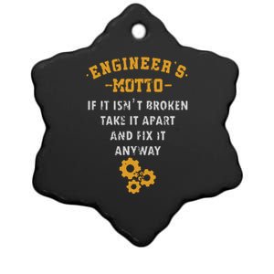 Engineer Engineering Mechanical Profession Electrical Gift Ceramic Star Ornament