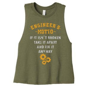 Engineer Engineering Mechanical Profession Electrical Gift Women's Racerback Cropped Tank