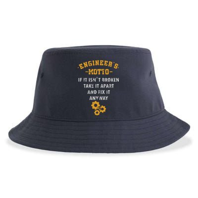 Engineer Engineering Mechanical Profession Electrical Gift Sustainable Bucket Hat