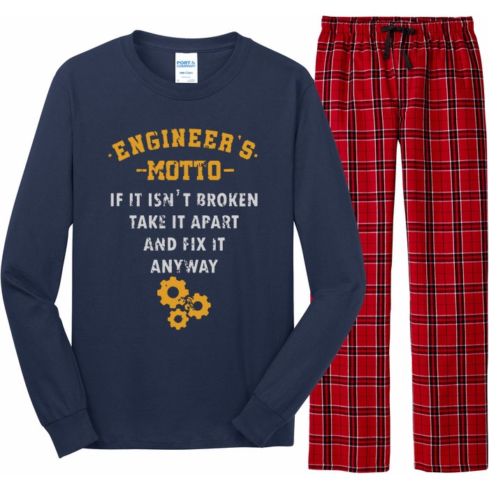 Engineer Engineering Mechanical Profession Electrical Gift Long Sleeve Pajama Set