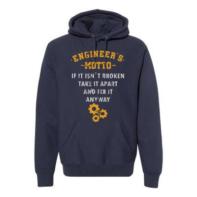 Engineer Engineering Mechanical Profession Electrical Gift Premium Hoodie