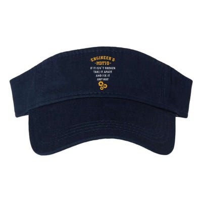 Engineer Engineering Mechanical Profession Electrical Gift Valucap Bio-Washed Visor