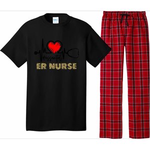 Essential Er Nurse Heartbeat Er Nurse Gift Pajama Set