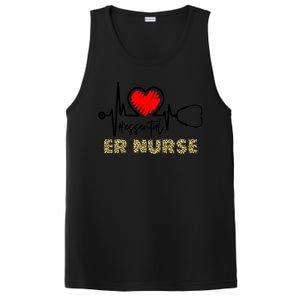 Essential Er Nurse Heartbeat Er Nurse Gift PosiCharge Competitor Tank