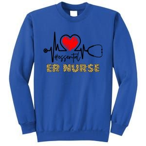 Essential Er Nurse Heartbeat Er Nurse Gift Sweatshirt