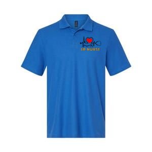 Essential Er Nurse Heartbeat Er Nurse Gift Softstyle Adult Sport Polo