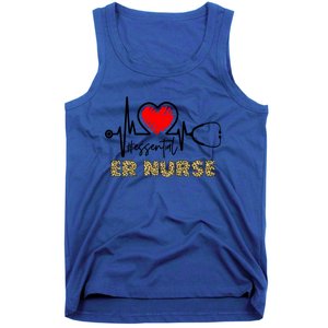 Essential Er Nurse Heartbeat Er Nurse Gift Tank Top