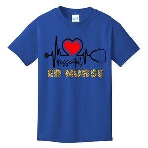 Essential Er Nurse Heartbeat Er Nurse Gift Kids T-Shirt